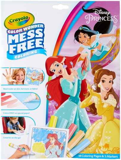 Crayola Color Wonder Coloring Pad Markers-Princess